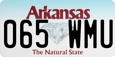 AR license plate 065WMU