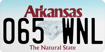 AR license plate 065WNL