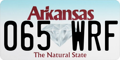 AR license plate 065WRF