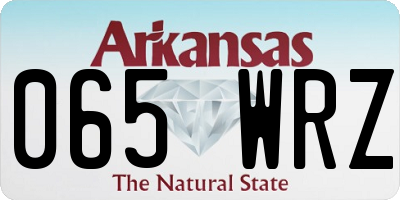 AR license plate 065WRZ