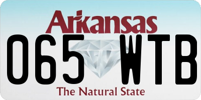 AR license plate 065WTB