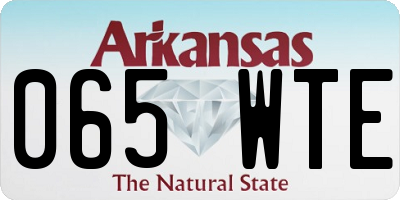 AR license plate 065WTE