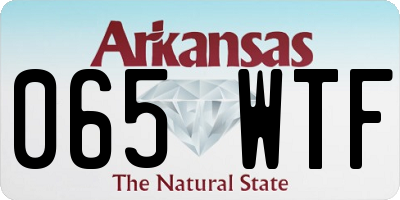 AR license plate 065WTF