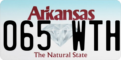 AR license plate 065WTH