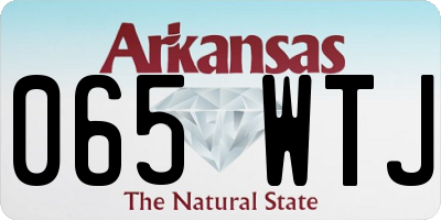 AR license plate 065WTJ