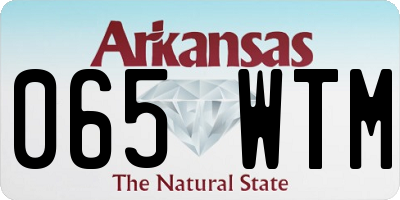 AR license plate 065WTM