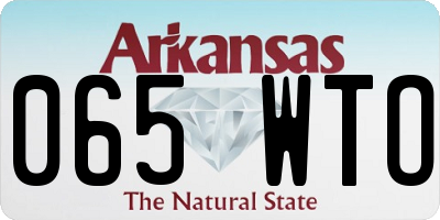 AR license plate 065WTO