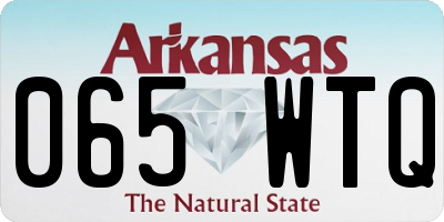 AR license plate 065WTQ