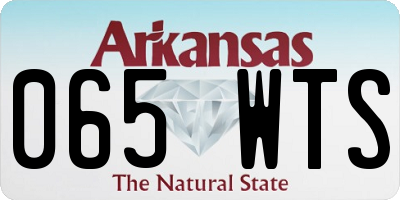 AR license plate 065WTS