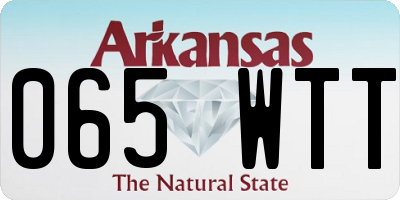 AR license plate 065WTT