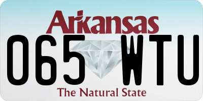AR license plate 065WTU