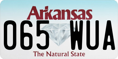 AR license plate 065WUA