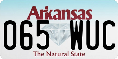 AR license plate 065WUC