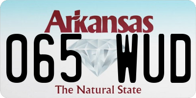 AR license plate 065WUD