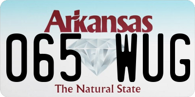 AR license plate 065WUG