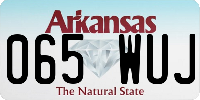 AR license plate 065WUJ