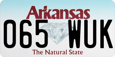 AR license plate 065WUK