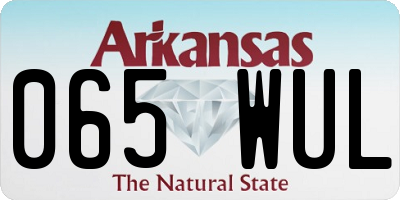 AR license plate 065WUL