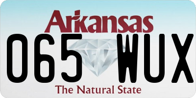 AR license plate 065WUX