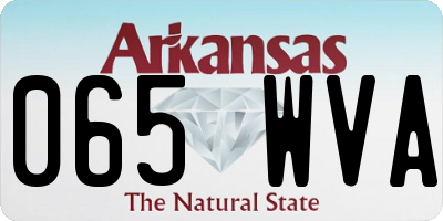AR license plate 065WVA