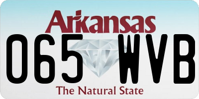 AR license plate 065WVB
