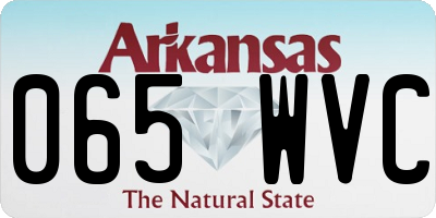 AR license plate 065WVC