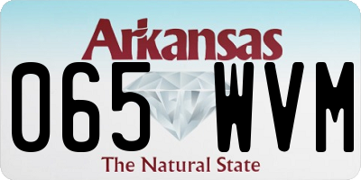 AR license plate 065WVM