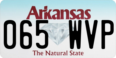 AR license plate 065WVP