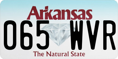 AR license plate 065WVR