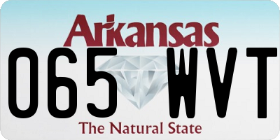 AR license plate 065WVT