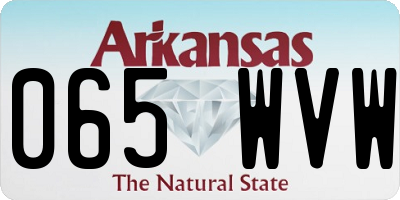 AR license plate 065WVW