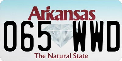 AR license plate 065WWD