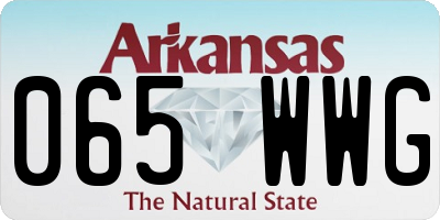 AR license plate 065WWG