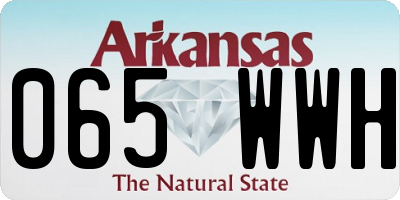 AR license plate 065WWH