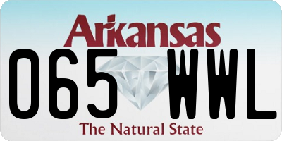 AR license plate 065WWL