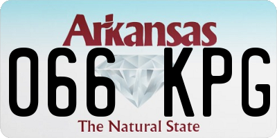 AR license plate 066KPG