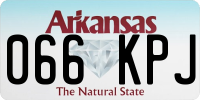 AR license plate 066KPJ