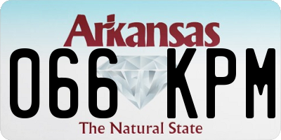 AR license plate 066KPM