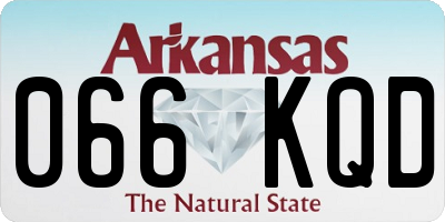 AR license plate 066KQD