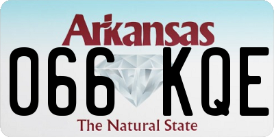 AR license plate 066KQE