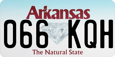 AR license plate 066KQH