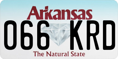 AR license plate 066KRD