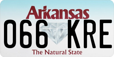 AR license plate 066KRE