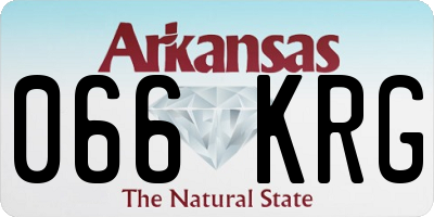 AR license plate 066KRG