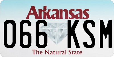 AR license plate 066KSM