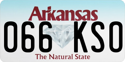 AR license plate 066KSO