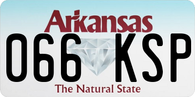 AR license plate 066KSP