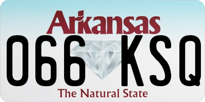 AR license plate 066KSQ