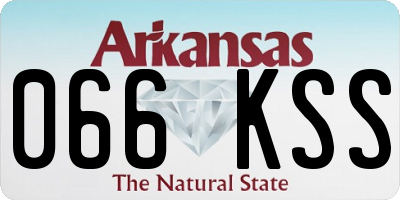 AR license plate 066KSS