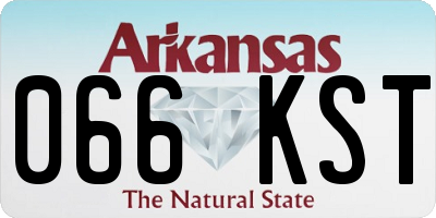 AR license plate 066KST